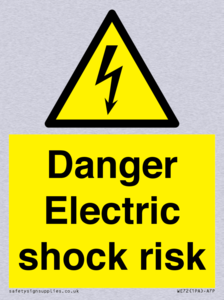 Danger Electric shock risk